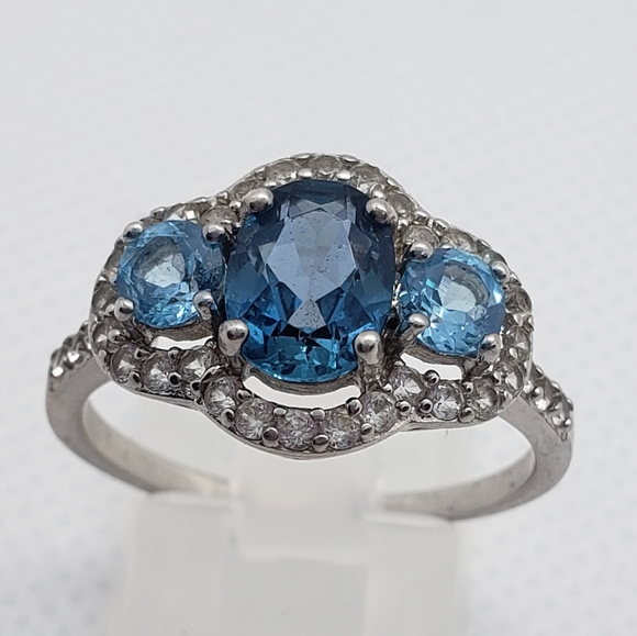 DK Jewelers Jewelry Exquisite London Blue And Sapphire Ring In